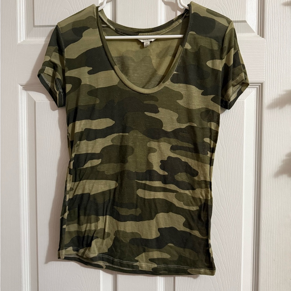 Camo Print Women's Top